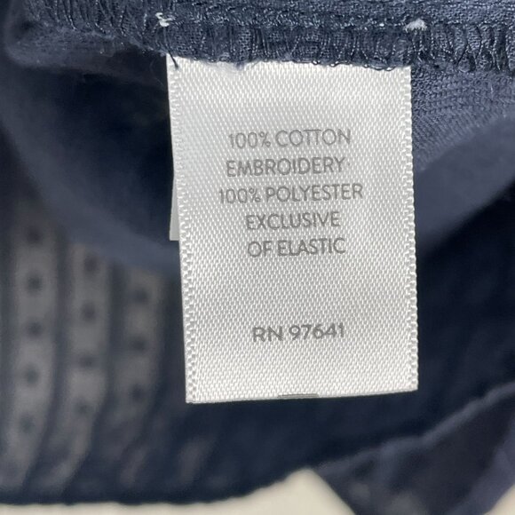 J Jill Womens XL Navy Embroidered Tunic Top Blouse Long Sleeve Floral Boho - Picture 6 of 12